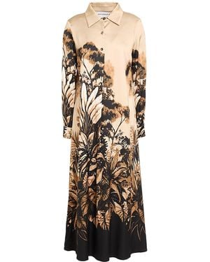 Shirtaporter Midi Dress Viscose, Elastane - Multicolor