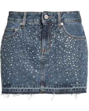 Alessandra Rich Denim Skirt Cotton - Blue