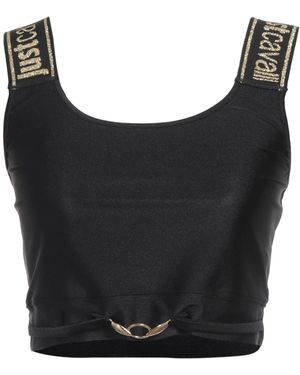 Just Cavalli Top Polyamide, Elastane - Black