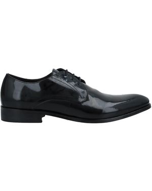 F.LLI CESETTI Lace-Up Shoes Soft Leather - Black