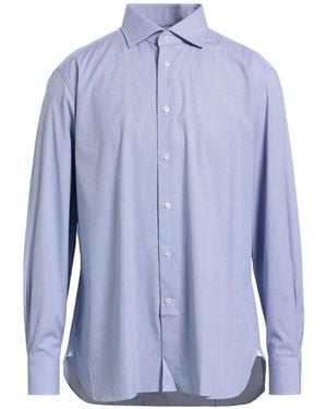 ZEGNA Shirt Cotton, Elastane - Blue