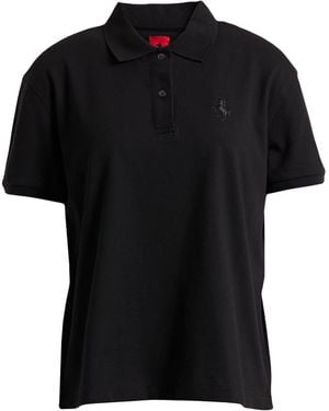 Ferrari Polo Shirt Organic Cotton, Elastane - Black
