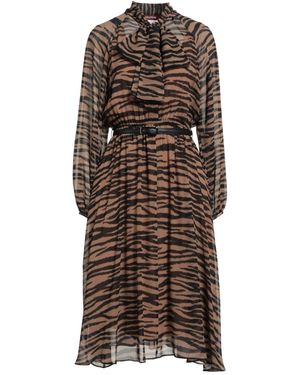 Max Mara Midi Dress Silk - Brown