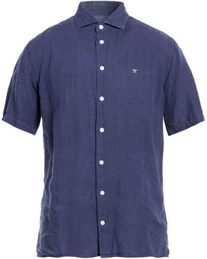 Hackett Shirt Linen - Blue