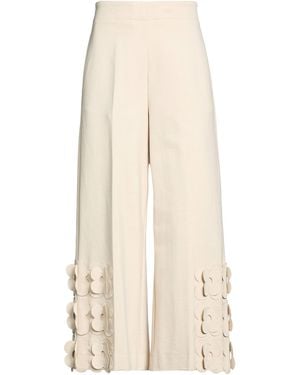 MEIMEIJ Pants Viscose, Polyamide, Elastane, Acetate - Natural