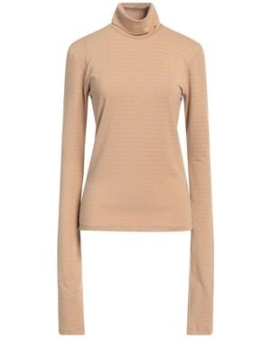 Gaelle Paris Sand T-Shirt Polyester, Viscose, Elastane, Metallic Fiber, Polyamide - Natural
