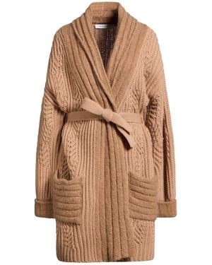 SIMONA CORSELLINI Cardigan Wool, Acrylic, Mohair Wool, Polyamide, Elastane - Brown