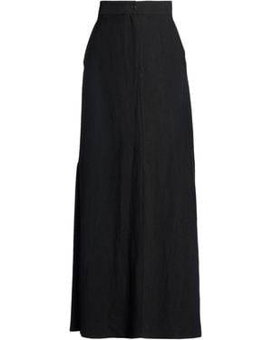 Antonelli Maxi Skirt Viscose, Linen - Black