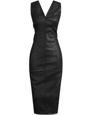 Rick Owens Midi Dress Cotton, Polybutylene, Elastane - Black