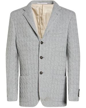 Eleventy Light Blazer Wool, Cashmere - Gray