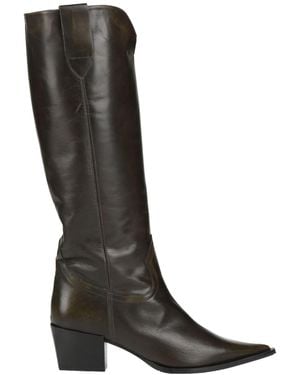 Ras Dark Boot Leather - Black