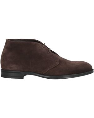 Doucal's Dark Ankle Boots Leather - Brown