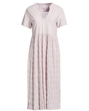 European Culture Midi Dress Cotton, Elastane - Pink