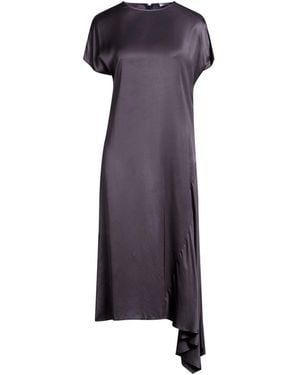 Peserico Charcoal Midi Dress Viscose - Purple