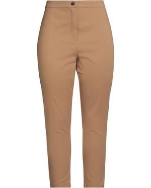 Marina Rinaldi Pants Cotton, Polyamide, Elastane - Natural