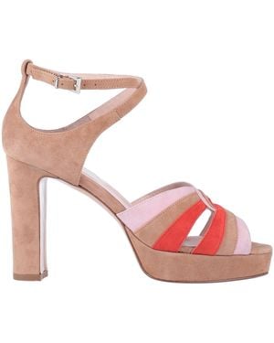 Anna F. Sandals Leather - Pink
