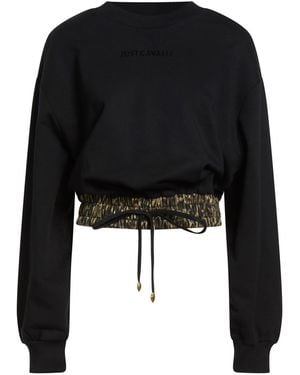 Just Cavalli Sweatshirt Cotton - Black