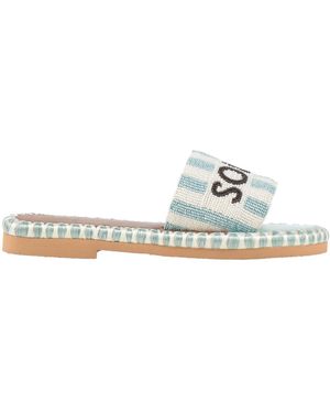 De Siena Sky Sandals Textile Fibers - White