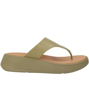 Fitflop Military Thong Sandal Leather - Green
