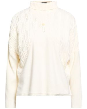 High Rollkragenpullover - Weiß