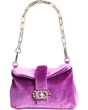 La Carrie Handbag Textile Fibers - Purple