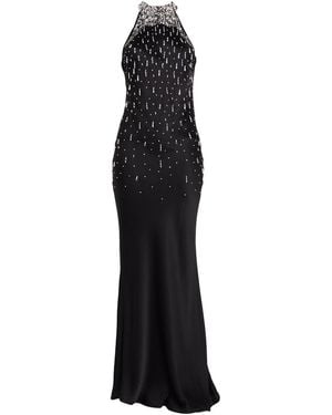 Amen Maxi Dress Acetate, Silk - Black