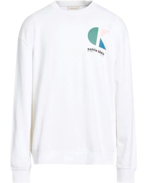 Calvin Klein Sweatshirt Cotton, Polyester - White