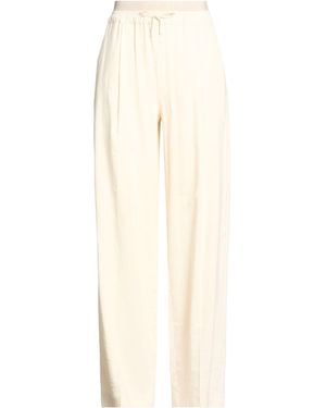 Marella Ivory Pants Viscose, Linen, Elastane - Natural