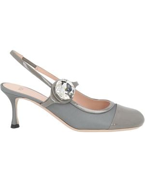 N°21 Court Shoes Leather, Textile Fibres - White