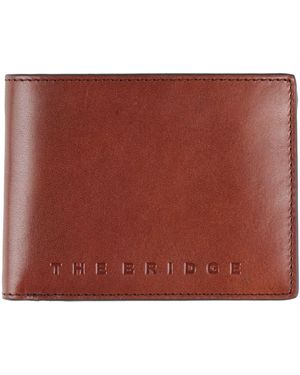 The Bridge Wallet Leather - Red