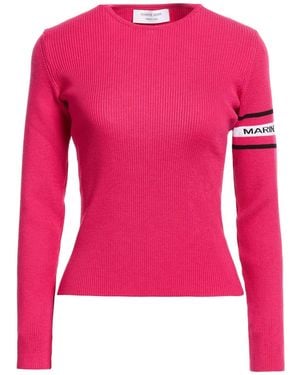 Marine Serre Fuchsia Sweater Wool, Polyamide, Elastane - Pink