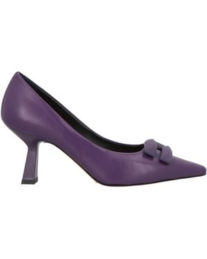 J.A.P. JOSE ANTONIO PEREIRA Pumps Leather - Purple