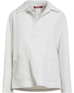 Max Mara Top Cotton, Linen - White
