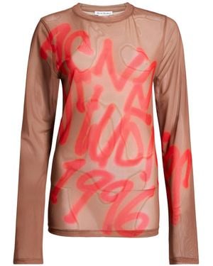 Acne Studios Top Polyester, Elastane - Pink