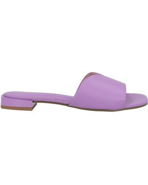 Miss Unique Sandals Leather - Purple