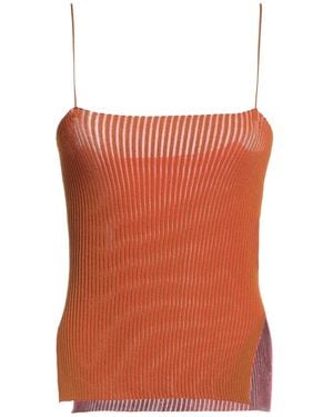 Semicouture Top Viscose, Polyamide - Orange