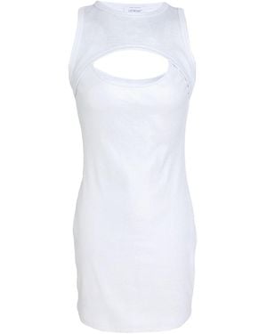 Off-White c/o Virgil Abloh Mini Dress Cotton, Elastane - White