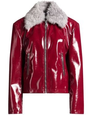 MSGM Jacket Polyester, Modacrylic - Red
