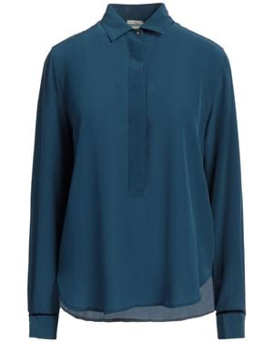 Massimo Alba Deep Top Silk - Blue
