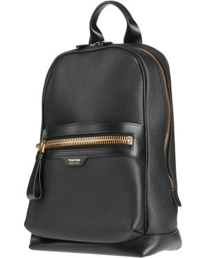 Tom Ford Backpack Leather - Black
