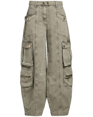 Elisabetta Franchi Khaki Jeans Cotton - Gray