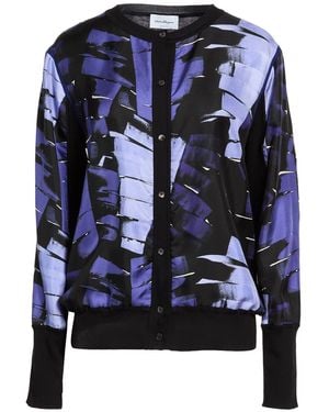 Ferragamo Cardigan Cotton, Silk - Blue