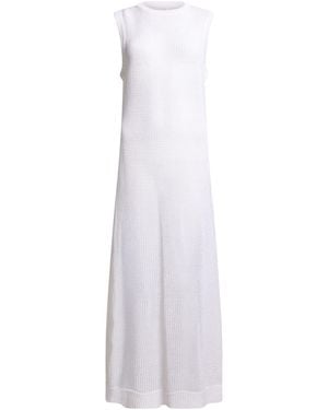 Daniele Fiesoli Maxi Dress Linen, Cotton - White