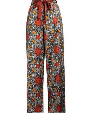 Niu Trousers Silk, Elastane, Cotton - Red