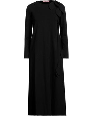 Rose' A Pois Midi Dress Cotton, Elastane - Black