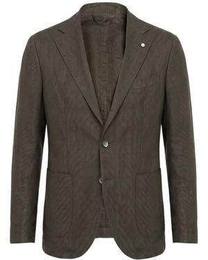 Luigi Bianchi Blazer Linen, Cotton - Green