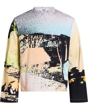 MSGM T-Shirt Cotton - White