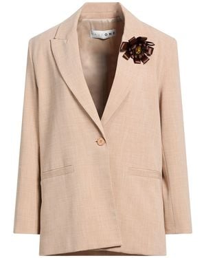 Haveone Sand Blazer Polyester, Viscose, Elastane - Natural