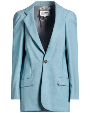 Maison Margiela Blazer Virgin Wool - Blue