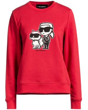 KARL LAGERFELD Sweatshirt Organic Cotton, Recycled Polyester - Red